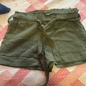 Green cloth shorts